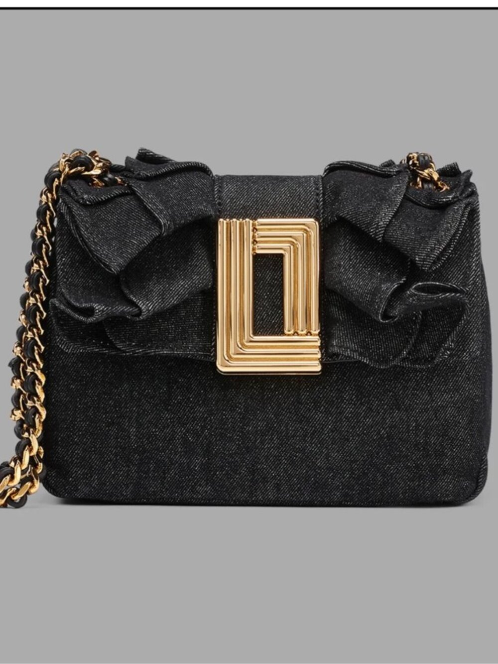 NWT Karl Lagerfeld Paris Lafayette Quilted Denim Crossbody MSRP $298